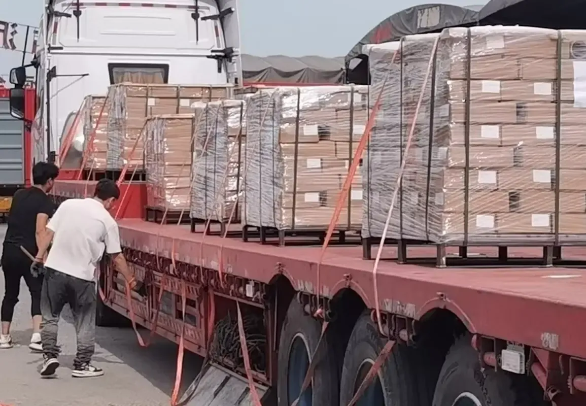 Export shipment prepared by EFANDA Logistics