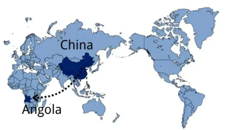 Shipping from China to Angola — sea and air freight routes