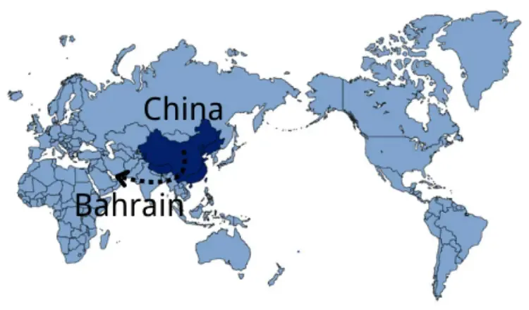Shipping from China to Bahrain — sea and air freight routes