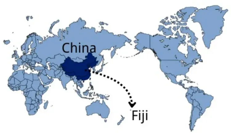 Shipping from China to Fiji — sea and air freight routes