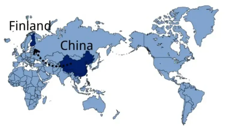 Shipping From China to Finland