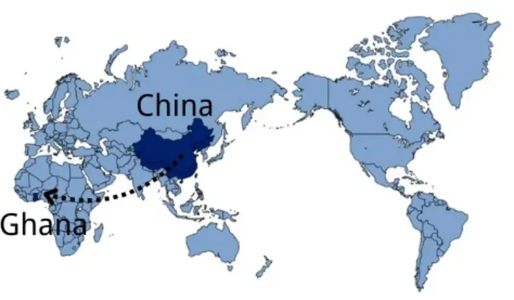 Shipping from China to Ghana — sea and air freight routes