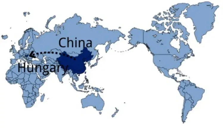 Shipping From China to Hungary