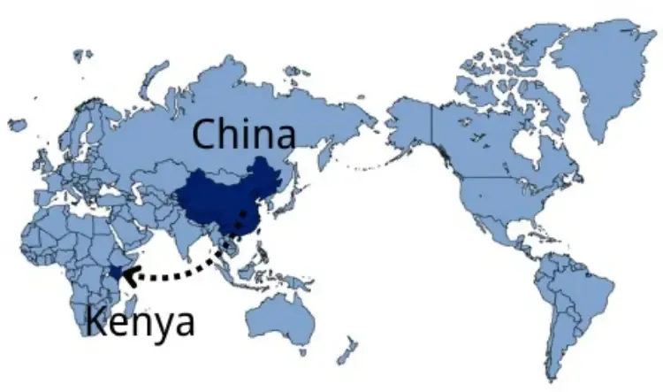 Shipping from China to Kenya — sea and air freight routes