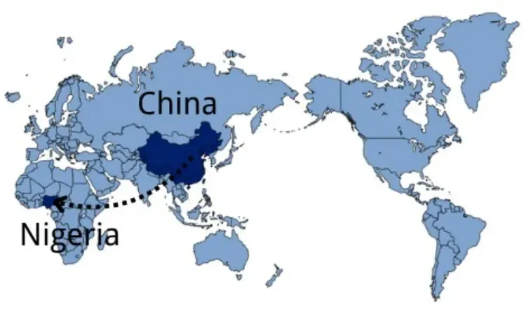 Shipping from China to Nigeria — sea and air freight routes