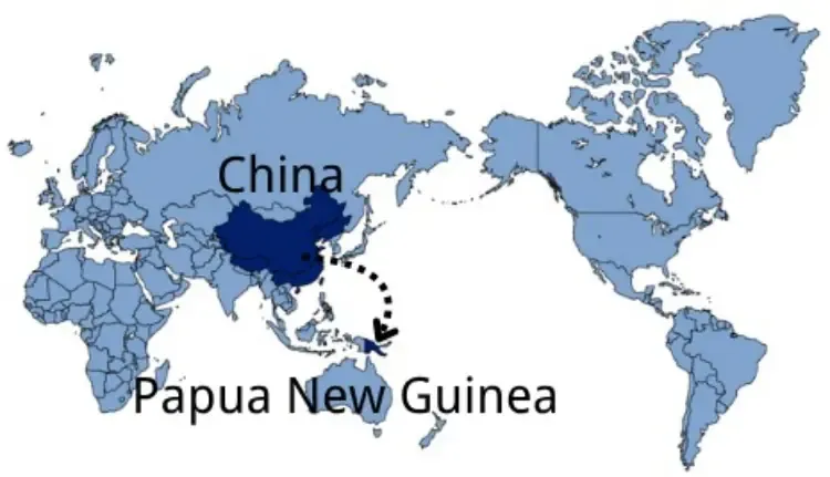 Shipping from China to Papua New Guinea — sea and air freight routes