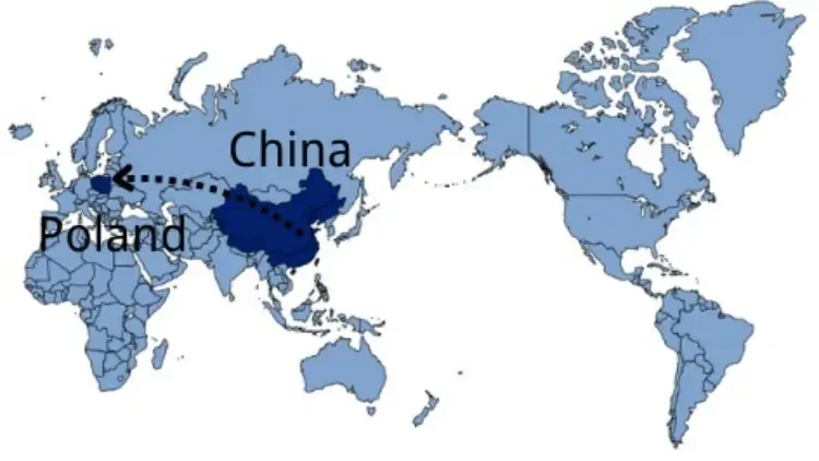 Shipping From China to Poland
