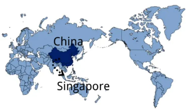 Shipping from China to Singapore — sea and air freight routes