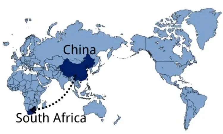 Shipping from China to South Africa — sea and air freight routes