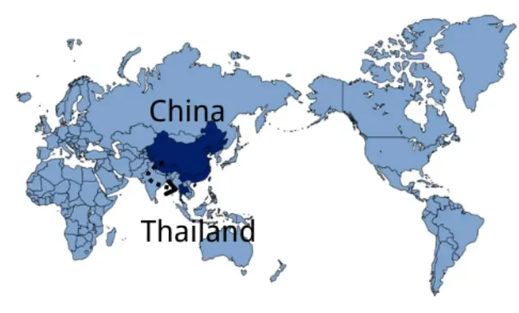 Shipping from China to Thailand — sea and air freight routes