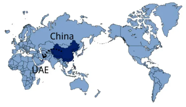 Shipping from China to UAE — sea and air freight routes