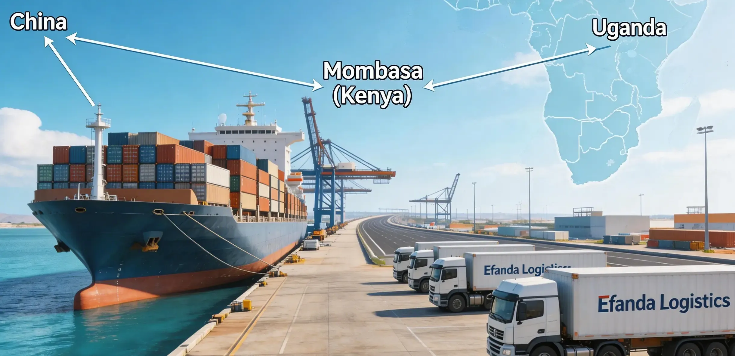 Sea Freight From China to Uganda