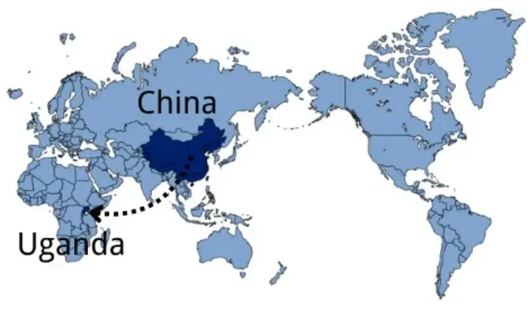 Shipping from China to Uganda — sea and air freight routes