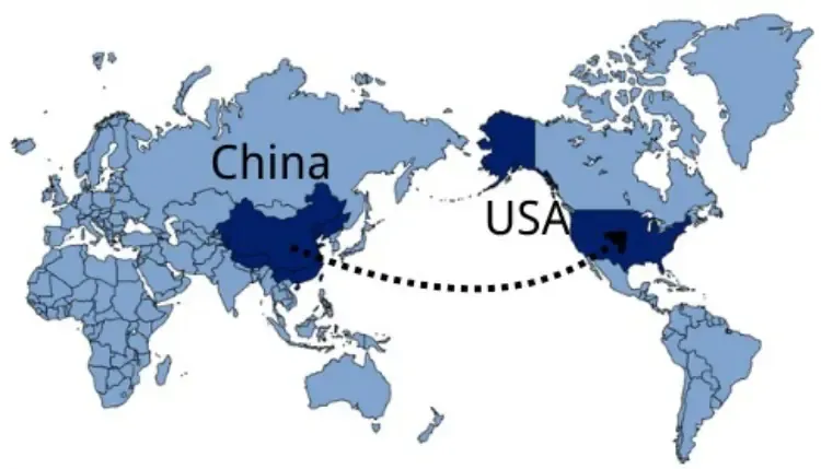 Shipping from China to USA — sea and air freight routes