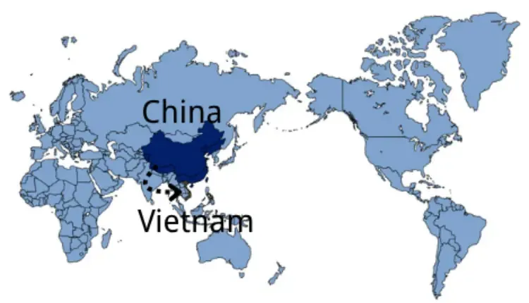Shipping from China to Vietnam — sea and air freight routes